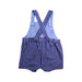 A Blue Overall Shorts from Jacadi in size 6-12M for boy. (Back View)