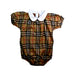 A Beige Short Sleeve Rompers from Burberry in size 12-18M for girl. (Front View)