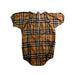 A Beige Short Sleeve Rompers from Burberry in size 12-18M for girl. (Back View)