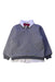 A Navy Buttoned Sweatshirts from Chickeeduck in size 4T for girl. (Front View)