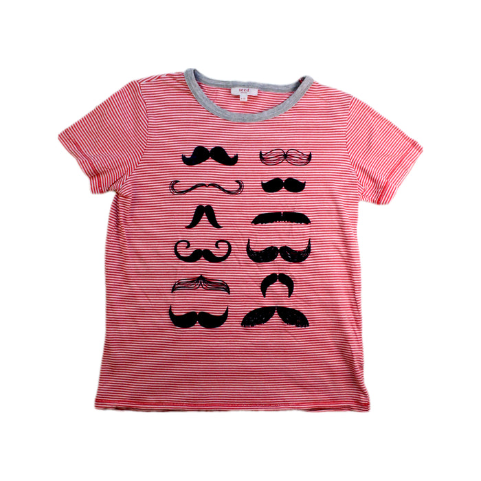 A Red Short Sleeve T Shirts from Seed in size 9Y for boy. (Front View)