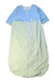 A Blue Sleepsacs from Sucre d'Orge in size 2T for neutral. (Front View)