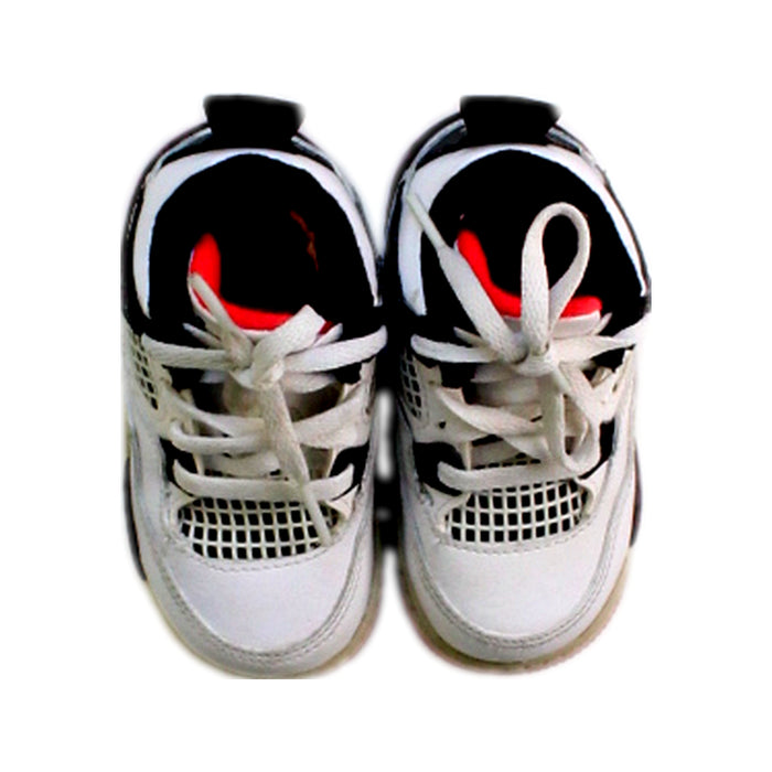 A White Sneakers from Air Jordan in size 12-18M for boy. (Back View)
