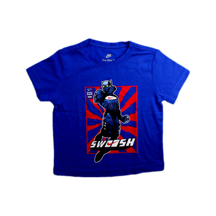 A Blue Short Sleeve T Shirts from Nike in size 4T for boy. (Front View)