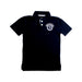 A Black Short Sleeve Polos from Abercrombie & Fitch in size 7Y for boy. (Front View)