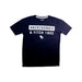 A Navy Short Sleeve T Shirts from Abercrombie & Fitch in size 7Y for boy. (Front View)
