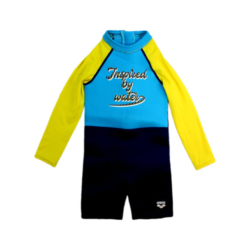A Blue Swimsuits from Arena in size 2T for boy. (Front View)