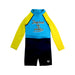 A Blue Swimsuits from Arena in size 2T for boy. (Front View)