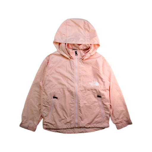 A Pink Lightweight Jackets from The North Face in size 5T for girl. (Front View)