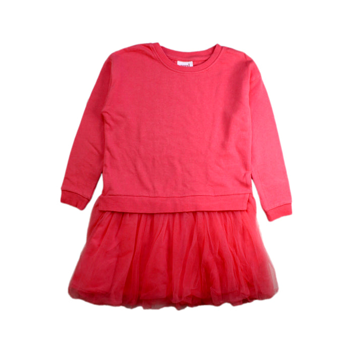 A Red Sweater Dresses from Seed in size 5T for girl. (Front View)