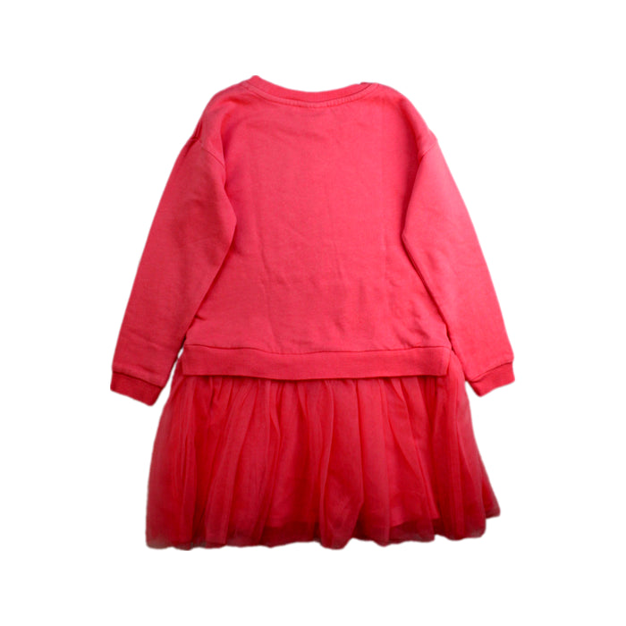 A Red Sweater Dresses from Seed in size 5T for girl. (Back View)