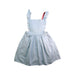A Blue Sleeveless Dresses from Louise Misha in size 8Y for girl. (Front View)