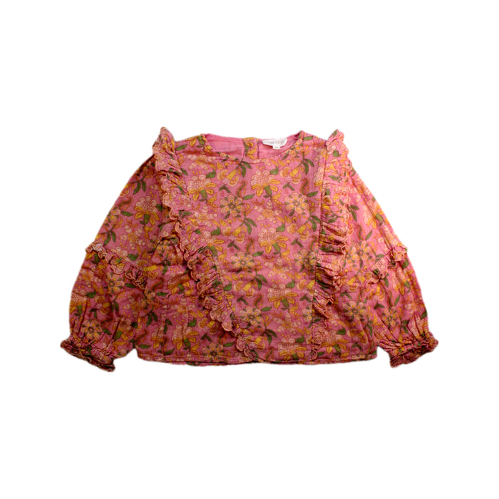 A Pink Long Sleeve Tops from Louise Misha in size 7Y for girl. (Front View)