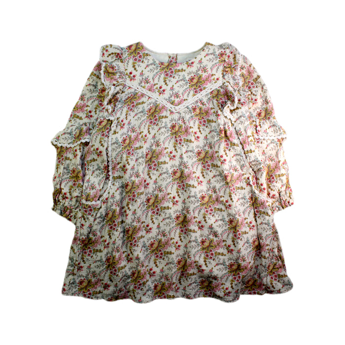 A White Long Sleeve Dresses from Louise Misha in size 8Y for girl. (Front View)