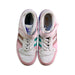 A Pink Sneakers from Adidas in size 7Y for girl. (Back View)