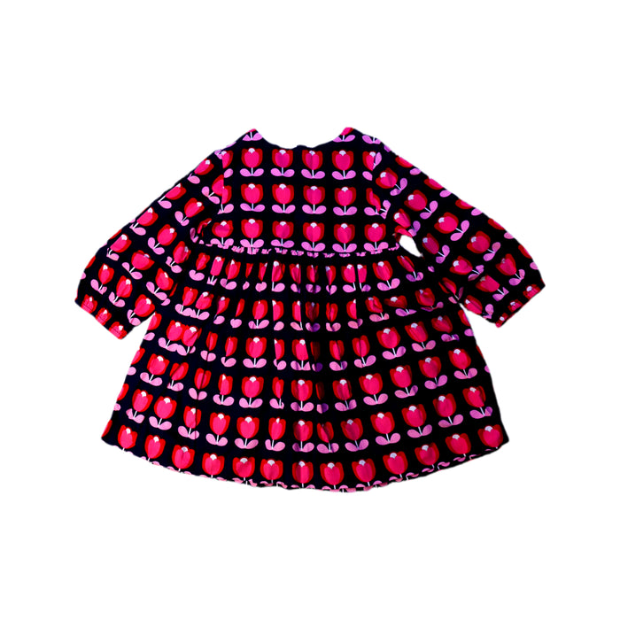 A Pink Long Sleeve Dresses from Jacadi in size 3T for girl. (Front View)