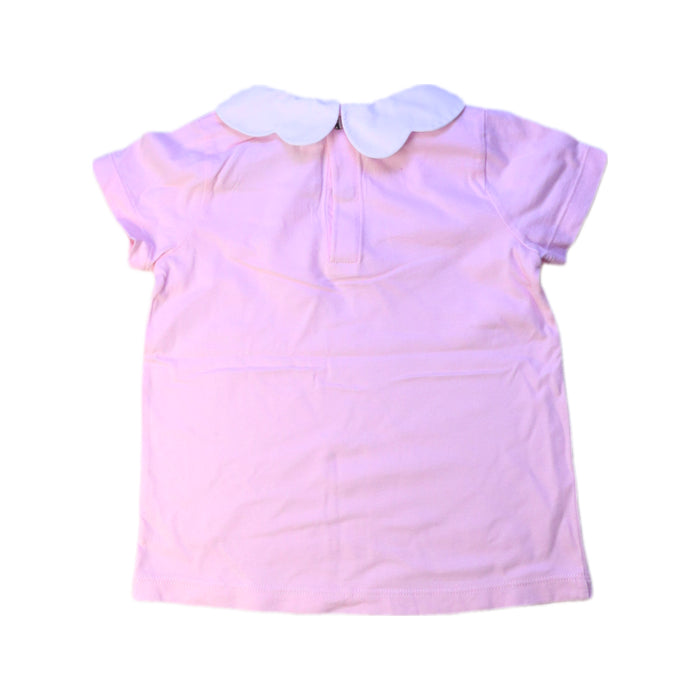 A Pink Short Sleeve Tops from Jacadi in size 3T for girl. (Back View)