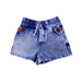A Blue Shorts from Goldie + Ace in size 2T for girl. (Front View)