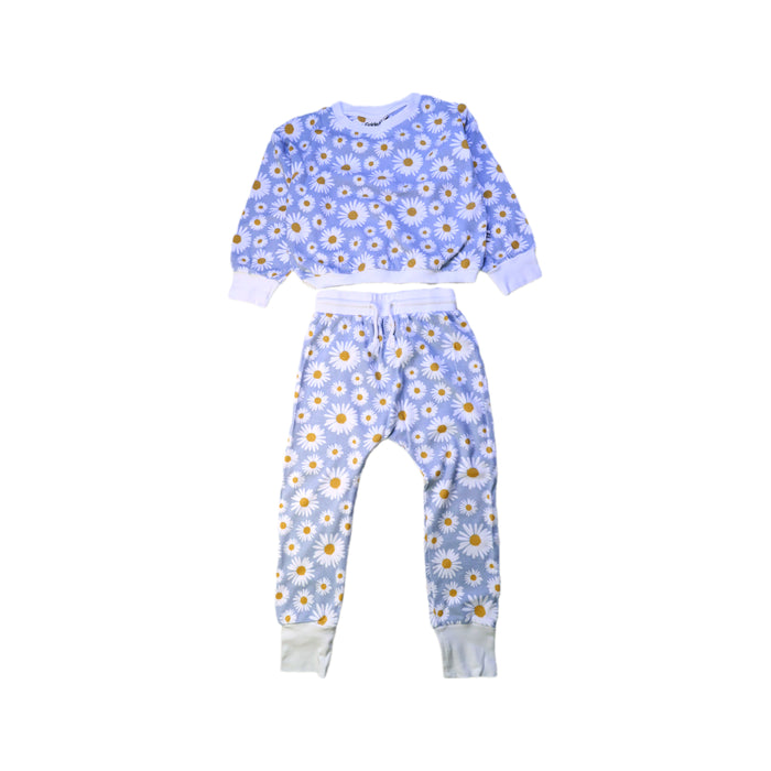 A Blue Pants Sets from Goldie + Ace in size 3T for girl. (Front View)