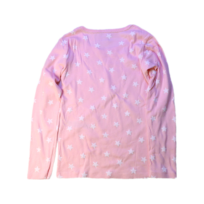 A Pink Long Sleeve Tops from Petit Bateau in size 8Y for girl. (Back View)
