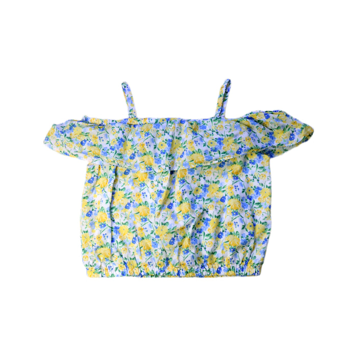 A Blue Sleeveless Tops from Janie & Jack in size 8Y for girl. (Back View)