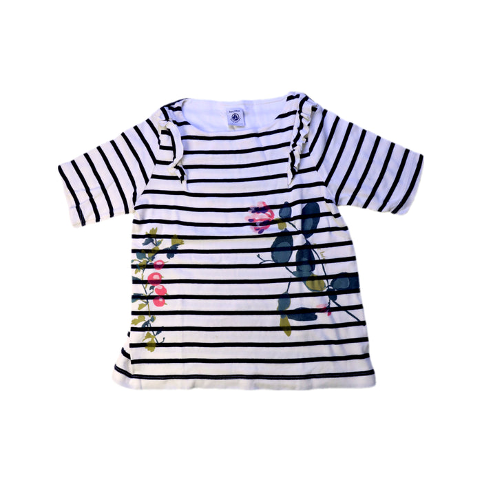 A White Short Sleeve Tops from Petit Bateau in size 8Y for girl. (Front View)