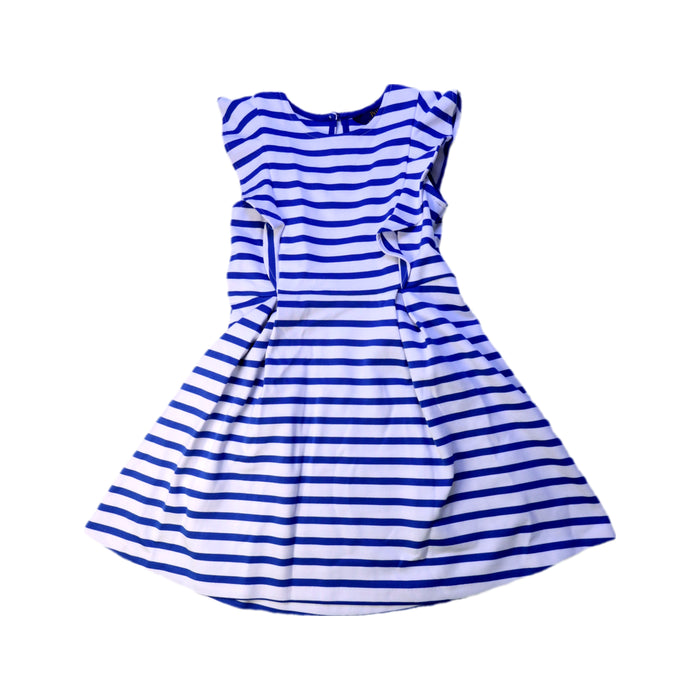A Blue Sleeveless Dresses from Polo Ralph Lauren in size 6T for girl. (Front View)