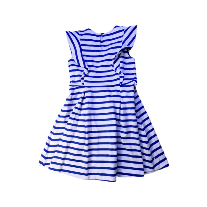 A Blue Sleeveless Dresses from Polo Ralph Lauren in size 6T for girl. (Back View)