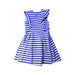 A Blue Sleeveless Dresses from Polo Ralph Lauren in size 6T for girl. (Back View)