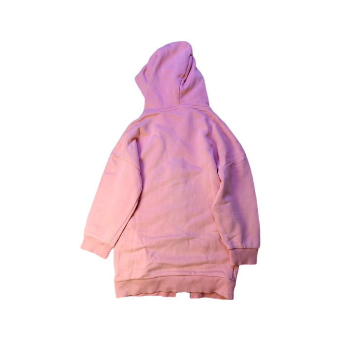 A Pink Zippered Sweatshirts from DKNY in size 5T for girl. (Back View)