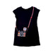 A Black Short Sleeve Dresses from Little Marc Jacobs in size 5T for girl. (Front View)