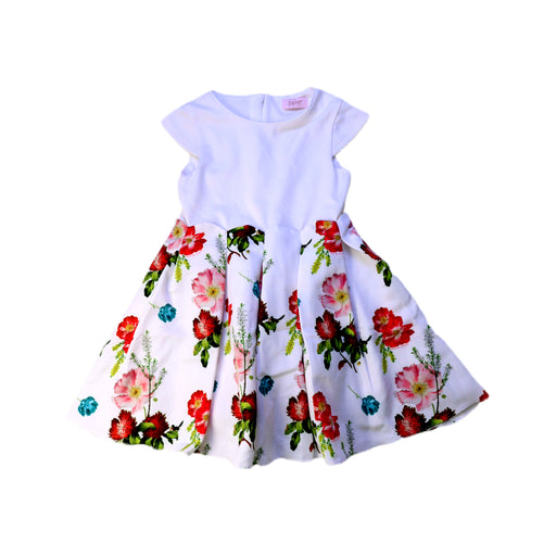 A White Short Sleeve Dresses from Baker by Ted Baker in size 2T for girl. (Front View)