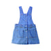 A Blue Overall Dresses from Seed in size 4T for girl. (Front View)