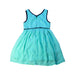 A Teal Sleeveless Dresses from Tommy Hilfiger in size 5T for girl. (Back View)