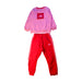 A Pink Pants Sets from Adidas in size 2T for girl. (Front View)