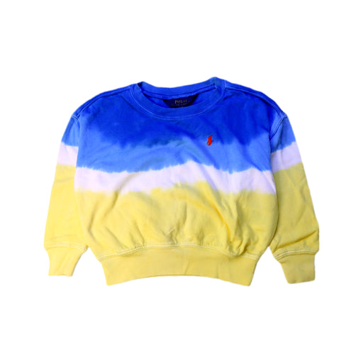A Blue Crewneck Sweatshirts from Polo Ralph Lauren in size 3T for boy. (Front View)