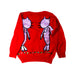 A Red Knit Sweaters from Lovie by Mary J in size 5T for girl. (Back View)