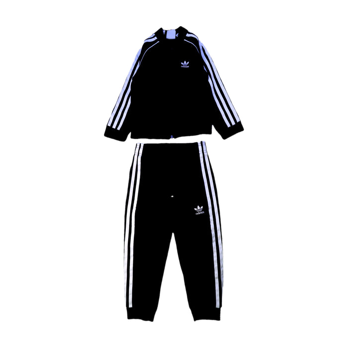 A Black Pants Sets from Adidas in size 3T for boy. (Front View)