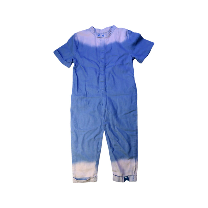 A Blue Short Sleeve Jumpsuits from Omamimini in size 4T for neutral. (Front View)