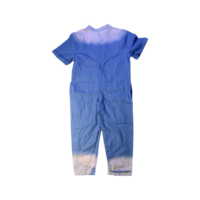 A Blue Short Sleeve Jumpsuits from Omamimini in size 4T for neutral. (Back View)