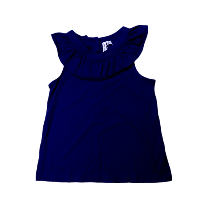 A Navy Sleeveless Tops from Janie & Jack in size 10Y for girl. (Front View)