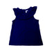 A Navy Sleeveless Tops from Janie & Jack in size 10Y for girl. (Front View)