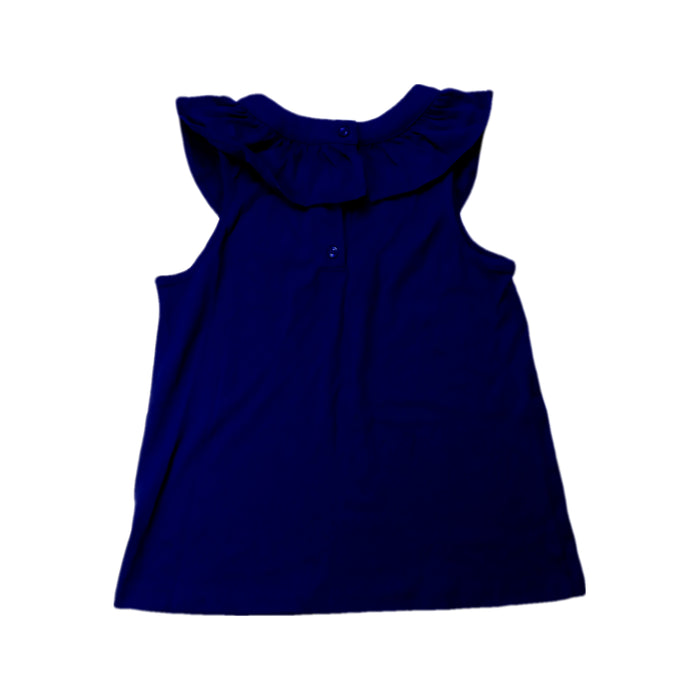 A Navy Sleeveless Tops from Janie & Jack in size 10Y for girl. (Back View)