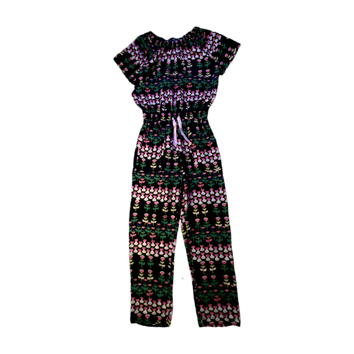 A Black Short Sleeve Jumpsuits from Crewcuts in size 10Y for girl. (Front View)