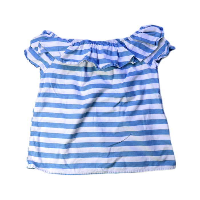 A Blue Short Sleeve Tops from Seed in size 8Y for girl. (Front View)
