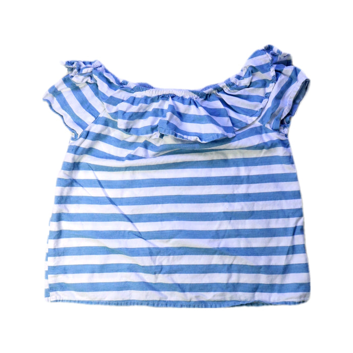 A Blue Short Sleeve Tops from Seed in size 8Y for girl. (Back View)