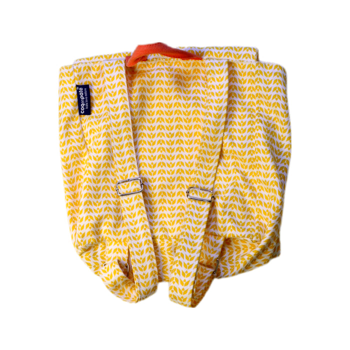 A Yellow Bags from Coq en Pâte in size O/S for neutral. (Back View)