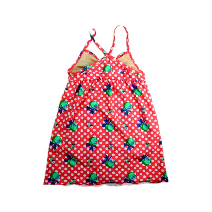 A Pink Swimsuits from Ragmart in size 8Y for girl. (Back View)