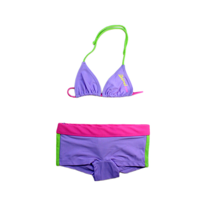 A Purple Bikinis from Diesel in size 6T for girl. (Front View)