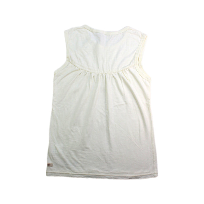 A White Sleeveless Tops from Ragmart in size 7Y for girl. (Back View)